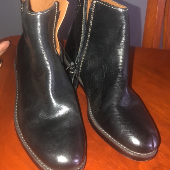 Prwnd Franco Sarto Women's Mobi Ankle Boot sz8.5 black genuine leather - Picture 8 of 13